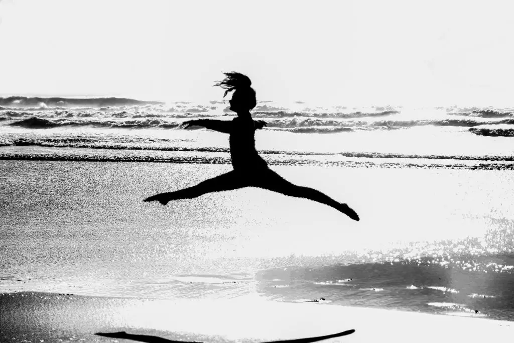 oregon coast dancing on beach